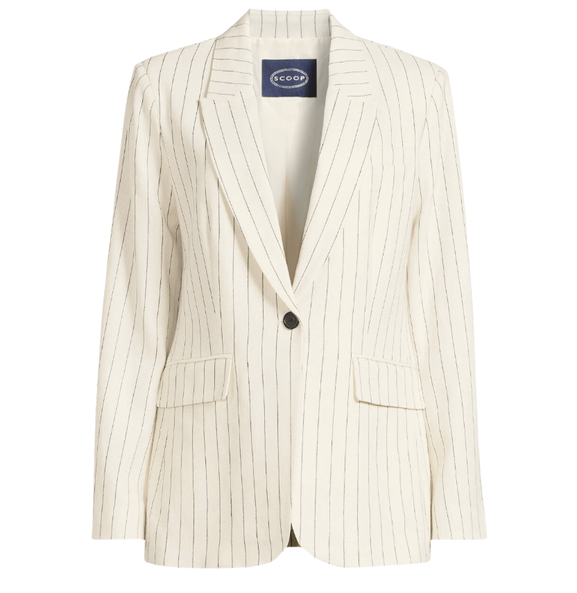 Ultimate One Button Linen Blazer
